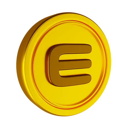 Moneda criptográfica enjin  3D Icon