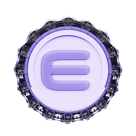 Enjin Crypto  3D Illustration