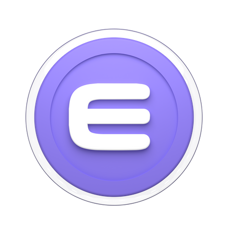 Enjin Crypto  3D Illustration