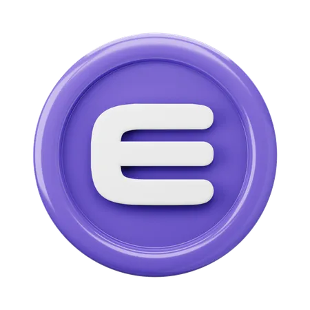 Enjin ENJ Coin  3D Icon