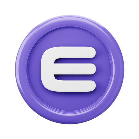 Enjin ENJ Coin  3D Icon