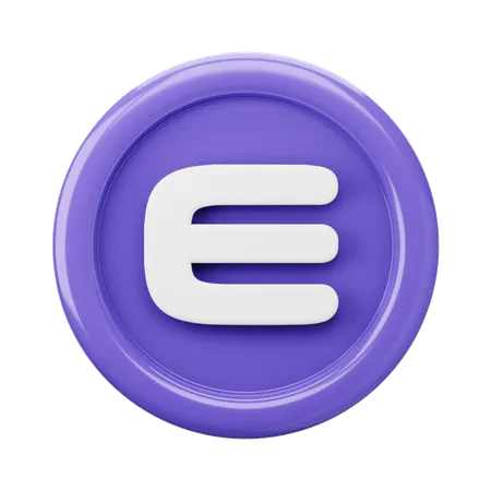 Enjin ENJ Coin  3D Icon