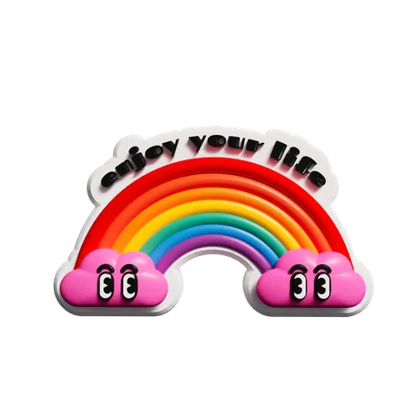 Enjoy Your Life Sticker  3D Sticker