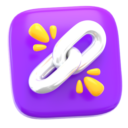 Enlace  3D Icon