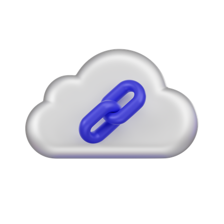 Enlace de nube  3D Icon