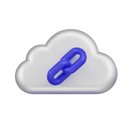 Enlace de nube  3D Icon