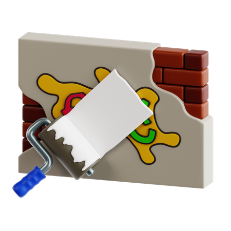 Enlèvement de graffitis  3D Icon