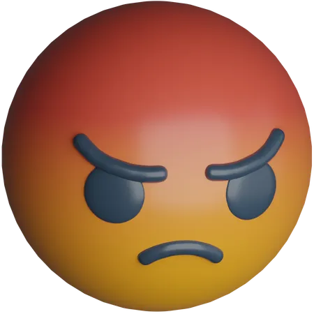 Enojado  3D Icon
