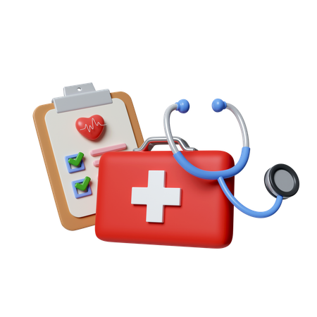 Enquête médicale  3D Icon