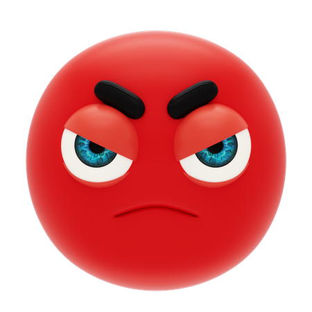 Enraged Emoji 3D Icon