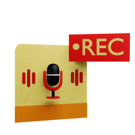 Enregistrement  3D Icon