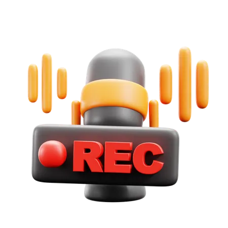 Enregistrement de podcasts  3D Icon