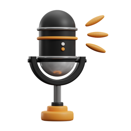 Enregistrement de podcast  3D Icon