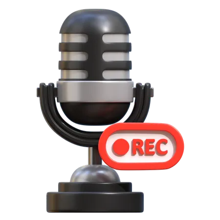 Enregistrer un podcast  3D Icon