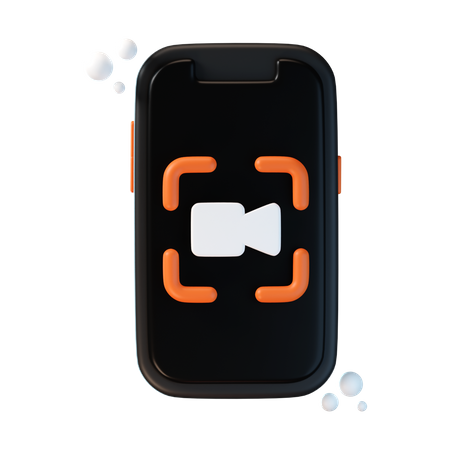 Enregistrement vidéo sur smartphone  3D Icon