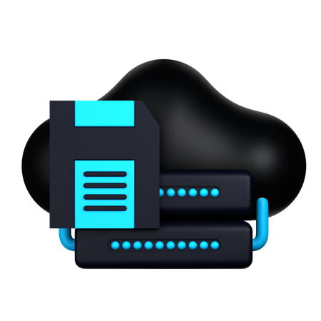 Enregistrer dans le cloud  3D Icon