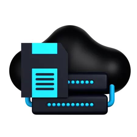 Enregistrer dans le cloud  3D Icon