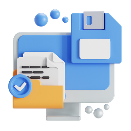 Enregistrer des documents  3D Icon