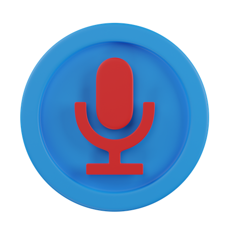 Enregistreur audio  3D Icon