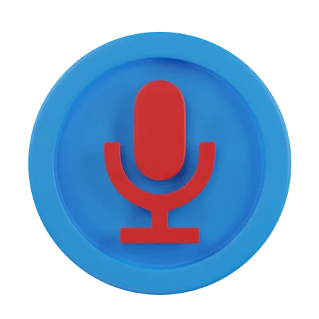 Enregistreur audio  3D Icon