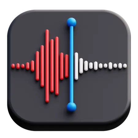 Enregistreur vocal  3D Icon