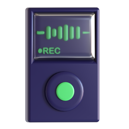 Enregistreur vocal  3D Icon