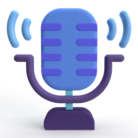 Enregistreur vocal  3D Icon