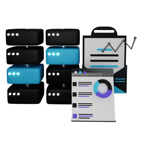 Enriquecimento de dados  3D Icon