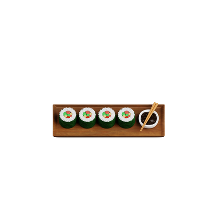Enrolar sushi  3D Icon