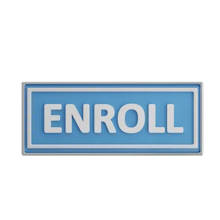 Enroll 3D Icon