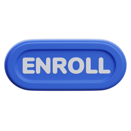 Enroll Button  3D Icon