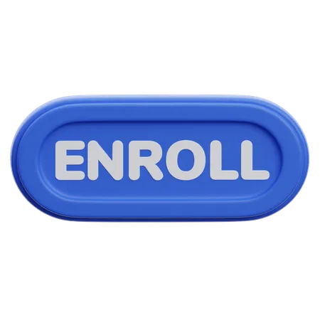 Enroll Button  3D Icon