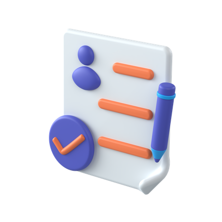 Enrollment  3D Icon