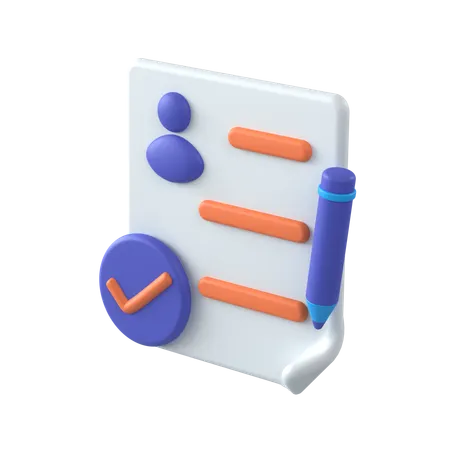 Enrollment  3D Icon