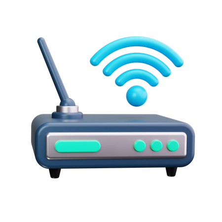 Router inalámbrico  3D Icon