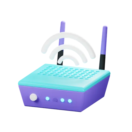 Router inalámbrico  3D Icon