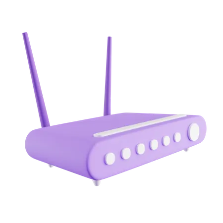 Router inalámbrico  3D Icon