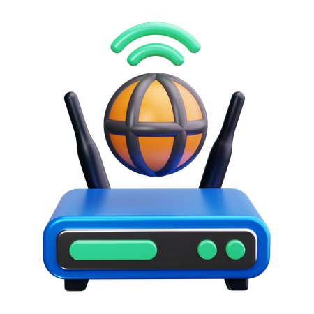 Router de wifi  3D Icon