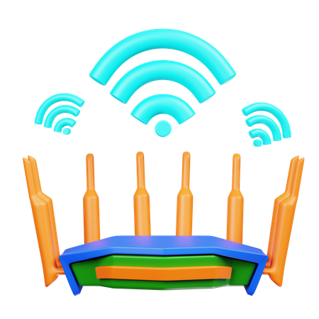 Router de wifi  3D Icon