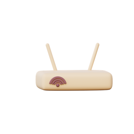 Router de wifi  3D Illustration