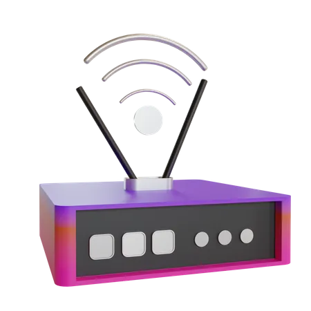 Router de wifi  3D Illustration