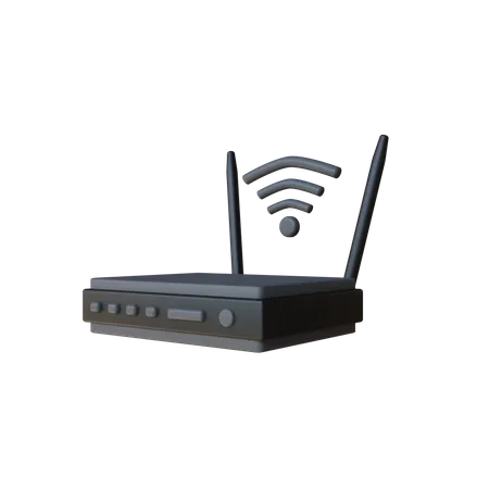 Enrutador wifi  3D Icon