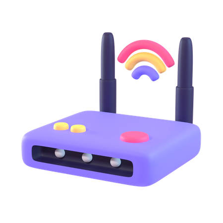 Router de wifi  3D Icon