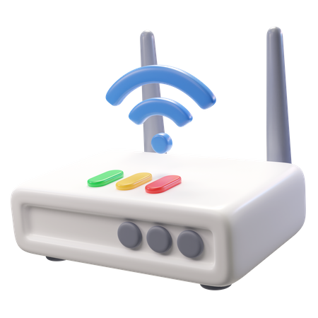 Router de wifi  3D Icon