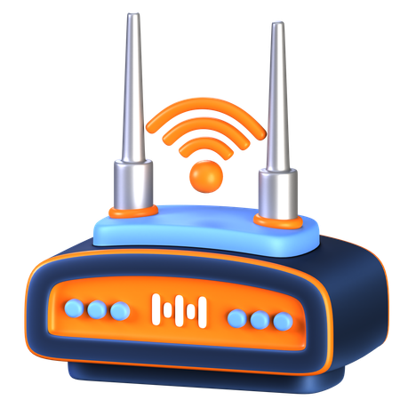 Enrutadores wifi  3D Icon