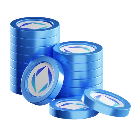 Ens Coin Stacks  3D Icon