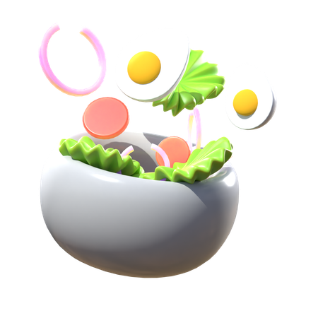 Ensalada  3D Icon