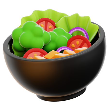 Ensalada  3D Icon