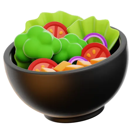 Ensalada  3D Icon