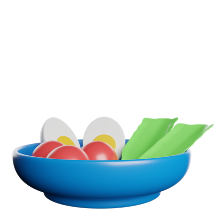 Ensalada  3D Icon